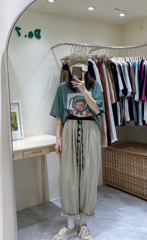 【DA.7】Color-blocking design sense of fashion casual pants 8988# LSL