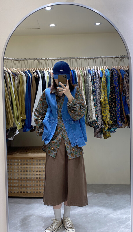 New in early autumn! [DA.7] Korean version of loose casual denim vest (without inner wear) 3168# LSL