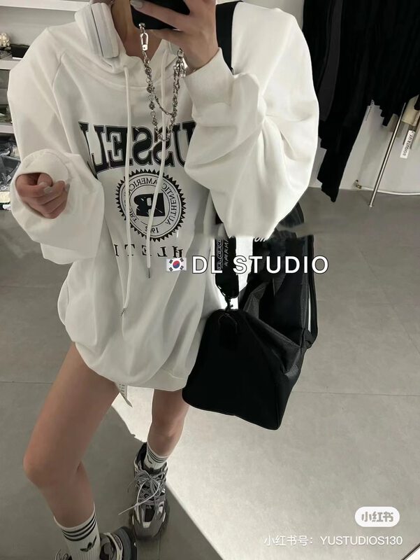 New in autumn! [DL] Printed pullover all-match sweater 9163# WTT