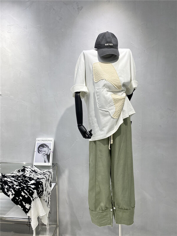 CXDHH [Strict Selection-Growing Grass into Trees] Korean version of simple wide-leg casual pants XC12-21538# JJ