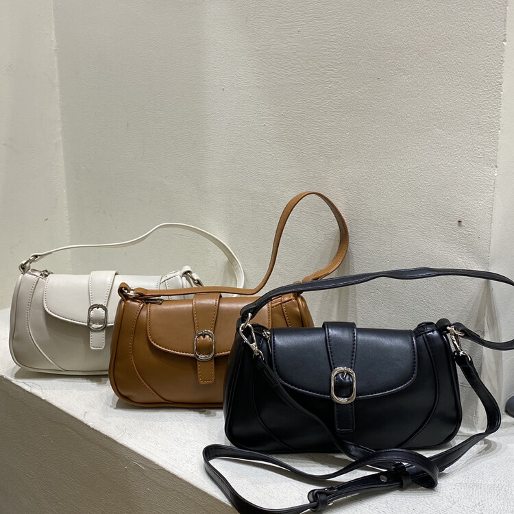 【MISSLAN】 ins Metal Buckle Shoulder Bag E177# XJ
