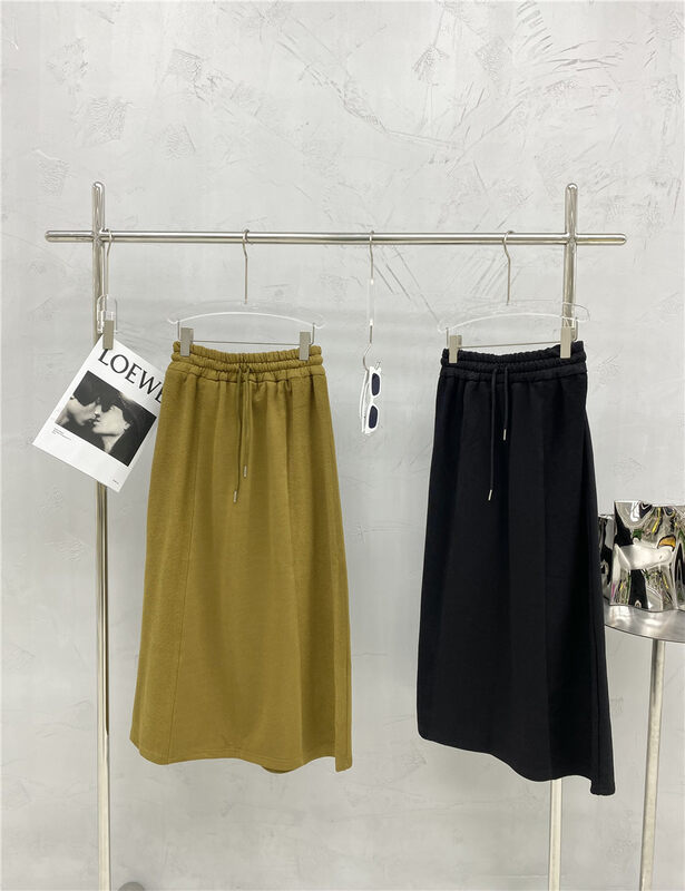 CXDHH [Strict Selection-Growing Grass to Become a Tree] Elastic Waist Versatile Solid Skirt XC11-FU50387# ZXL