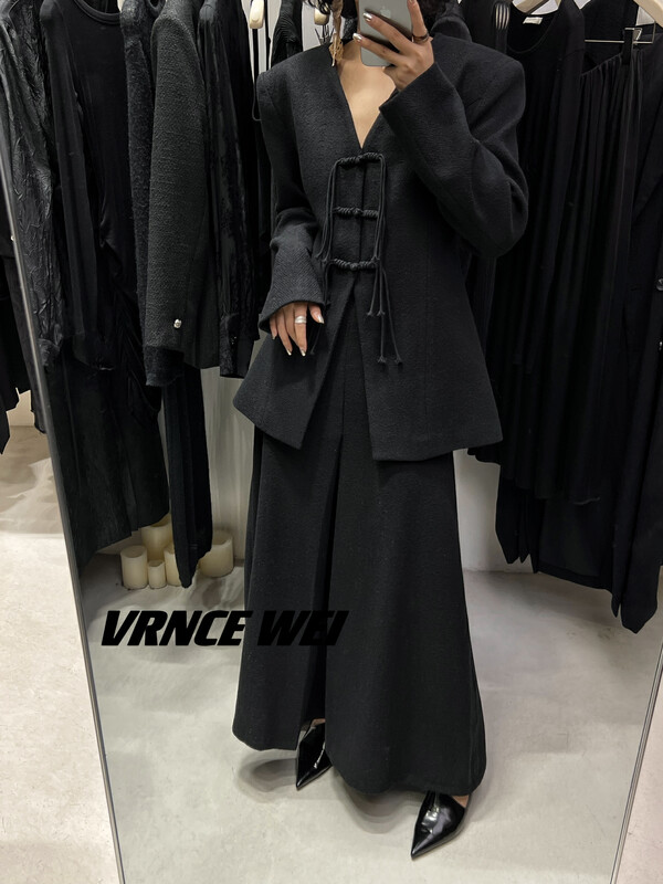 New in autumn!  【VRNCE】Big brand simple high waist slim slim skirt 5391B-1# XYJ