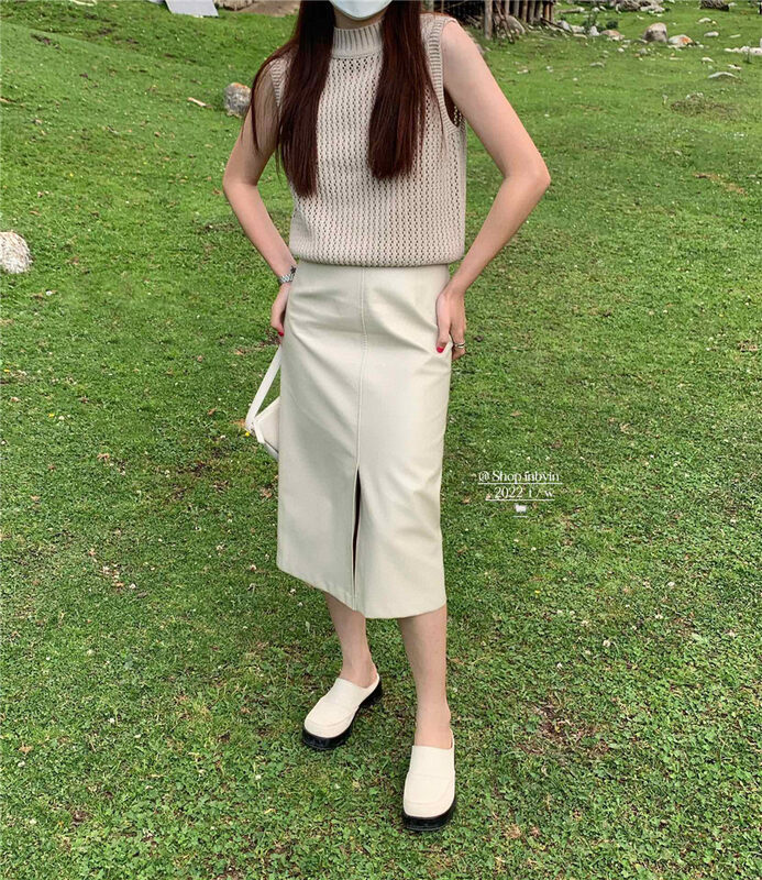 Autumn is new! [IN BY IN] Neat suit split skirt (sell skirt only) 1128# ZJY