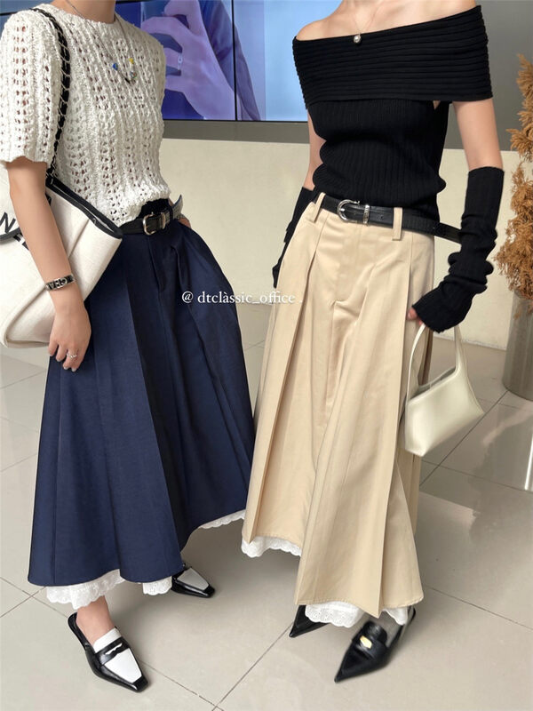 New in early autumn!【DT CLASSIC】Mid-length high waist casual skirt 4847# XYJ