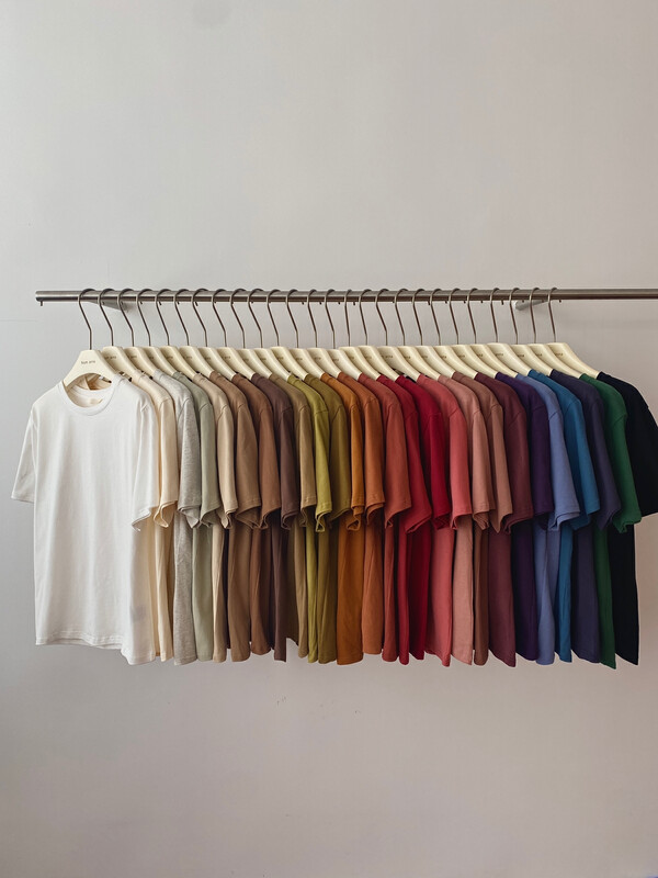 New in early autumn! [TABLE BLUE] Korean version of the simple cotton short-sleeved T-shirt T6004# LSW