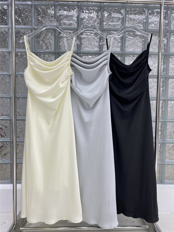 New in early autumn! [DT CLASSIC] suspender solid color temperament dress YS1-YS1-XC15-70188# GYJ