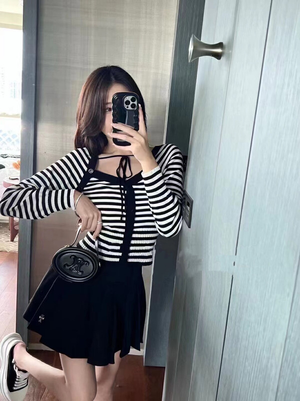 New in autumn! [BAOBAO (FAN FAN)] Striped all-match comfortable knitted sweater 0706# OZQ