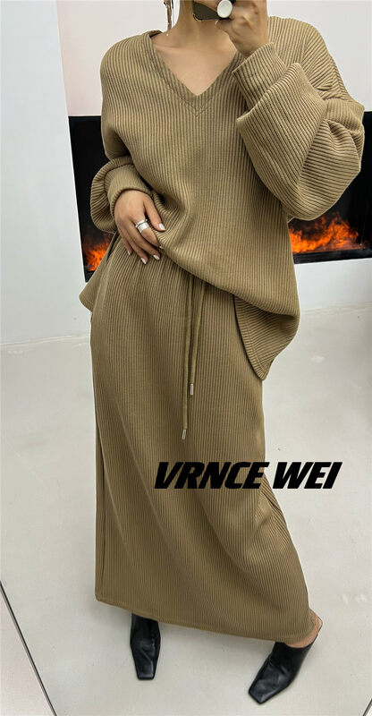 New in autumn! [VRNCE] Big-name simple high-waisted slit slim skirt YS1-5339B# XYJ