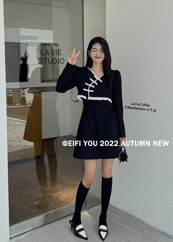 Autumn is new! [EI FI YOU] New Chinese-style short coat with button and temperament dress suit 3817# LSL