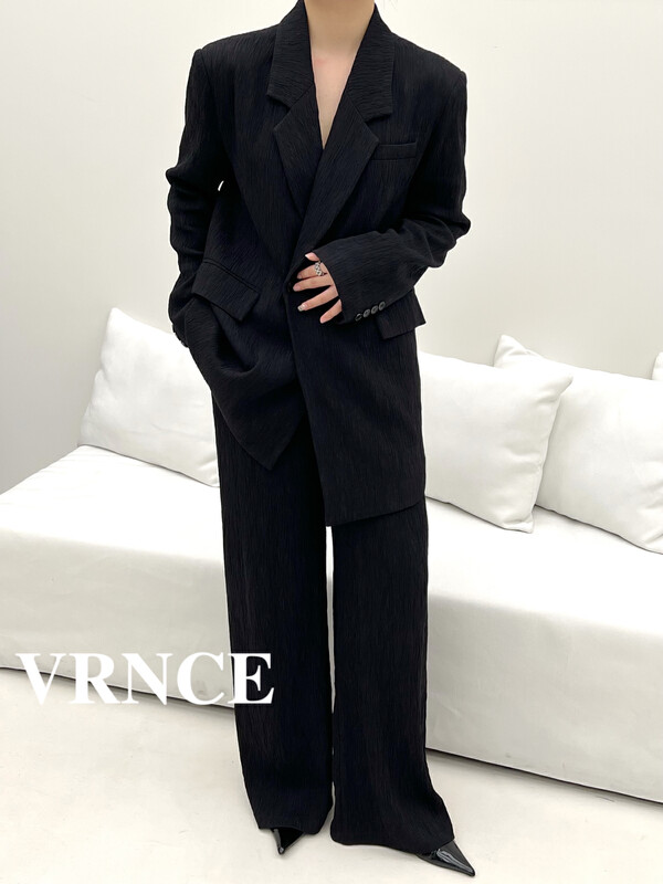 Autumn is new! [VRNCE] Big brand very simple wide-leg loose casual pants 5333B# XYJ