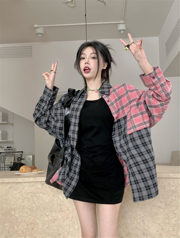New in early autumn! [BINGBING] niche color matching fashion shirt YS2-8531# XYJ