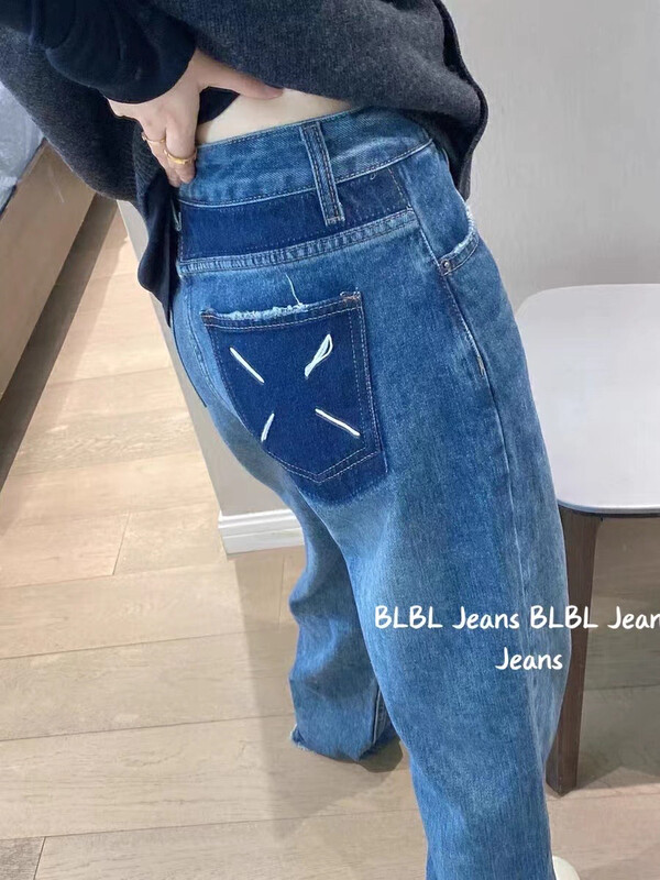 New in autumn! [GDN] Comfortable and versatile simple wide-leg jeans 98096# HYY