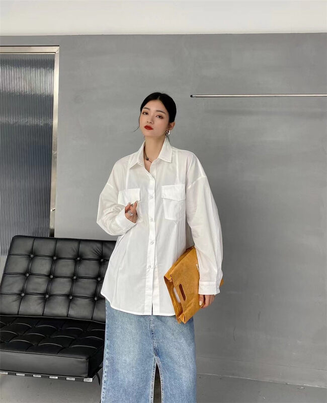 New in autumn! [HYSO] commuter simple long-sleeved shirt 80003# XJ