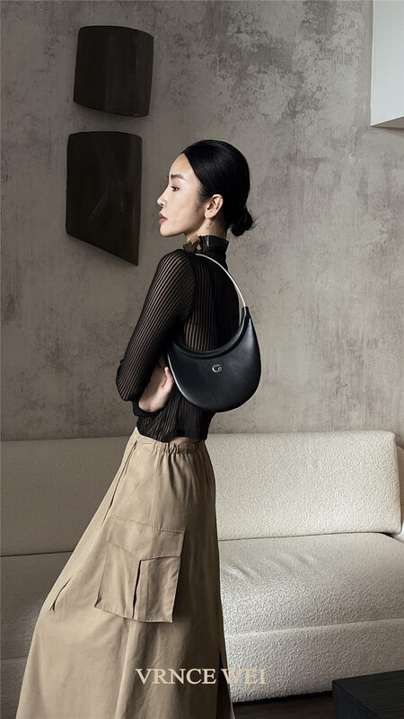 New in autumn! [VRNCE] Big-name simple elastic waist pocket tooling skirt 5366# XYJ