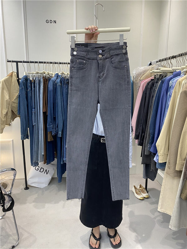 New in autumn! [GDN] High waist slimming all-match skinny jeans 3889# OZQ