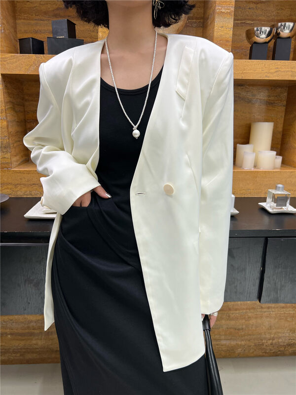 New in autumn! [VRNCE] Big-name minimalist one-button design loose suit CC002# XYJ