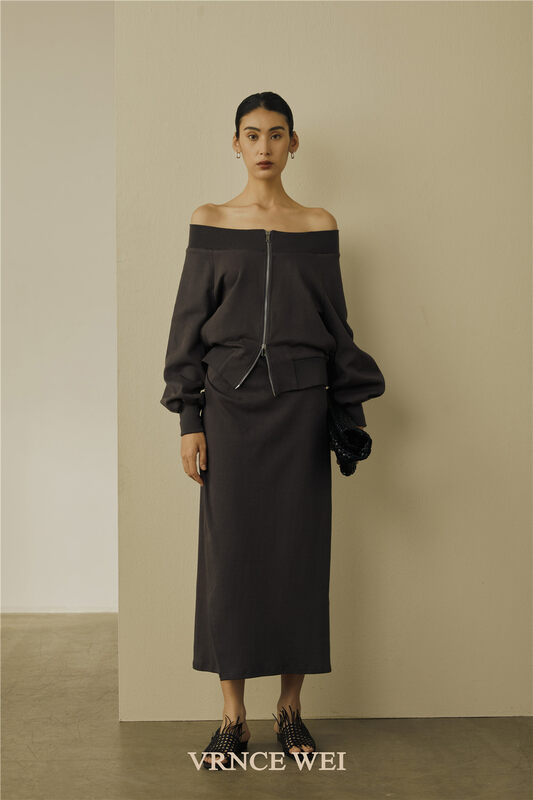New in early autumn! [VRNCE] High-waisted temperament all-match skirt 5307B# XYJ