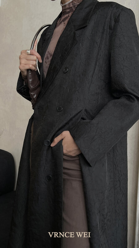 New in autumn! [VRNCE] Big-name simple temperament double-breasted loose-fitting suit 5359C# XYJ