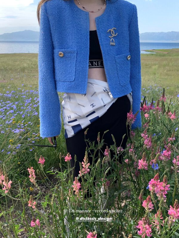 New in early autumn!【DT CLASSIC】Elegant round neck small fragrance short coat D4893-B2# XYJ