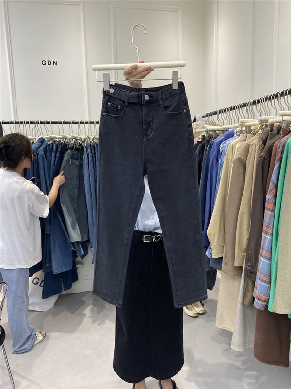 New in autumn! [GDN] Simple and slim all-match jeans 7900# OZQ