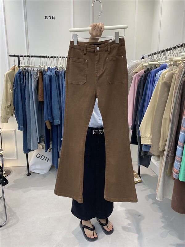 New in autumn!【GDN】American retro hot girl flared jeans 98087# OZQ