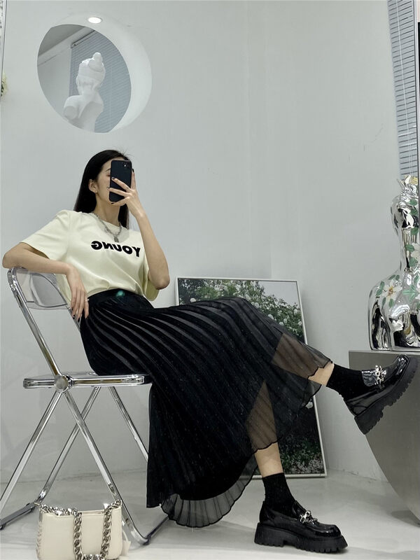 CXDHH【DT CLASSIC】Korean Straight Simple Skirt YS1-XC15-70151# JHY