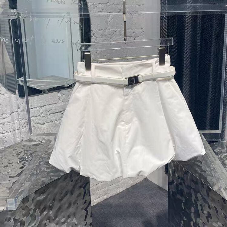 Autumn is new! [66 clothing] Simple solid color loose casual shorts (with belt) L5606# JJ