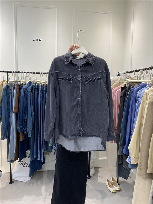 New in autumn! [GDN] Korean loose casual shirt YS1-F007# OZQ