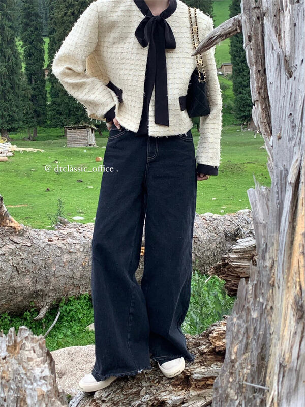 New in early autumn! [DT CLASSIC] Fashionable wide-leg all-match jeans D4963-W1# JHY