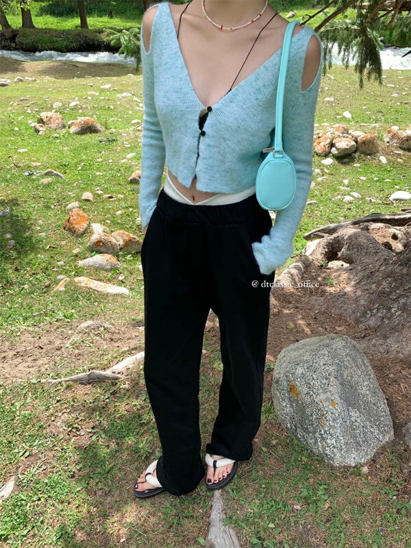 New in early autumn!【DT CLASSIC】Personalized color matching waist loose sports casual pants D4988-A1# JHY