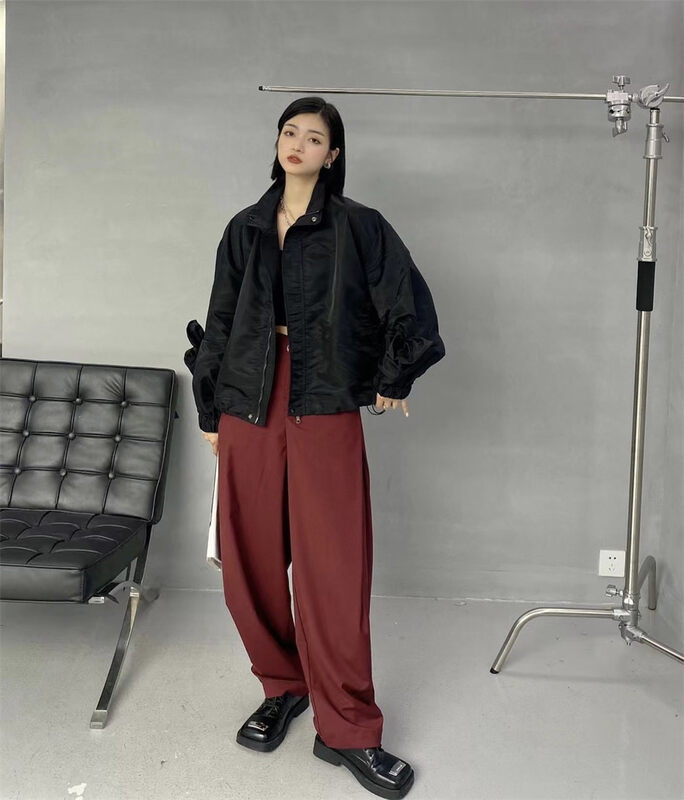 New in early autumn! [HYSO] niche design jacket stand collar short jacket 80002# XJ