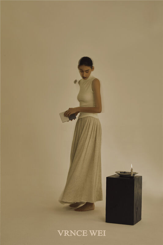 New in autumn! [VRNCE] Big-name simple high-waisted all-match slim skirt 5375AC# XYJ