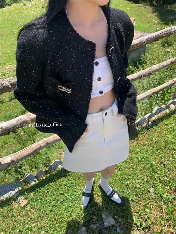 New in early autumn! [E DITION] Xiaoxiang style fashionable multi-pocket short jacket D4830-A2# JHY
