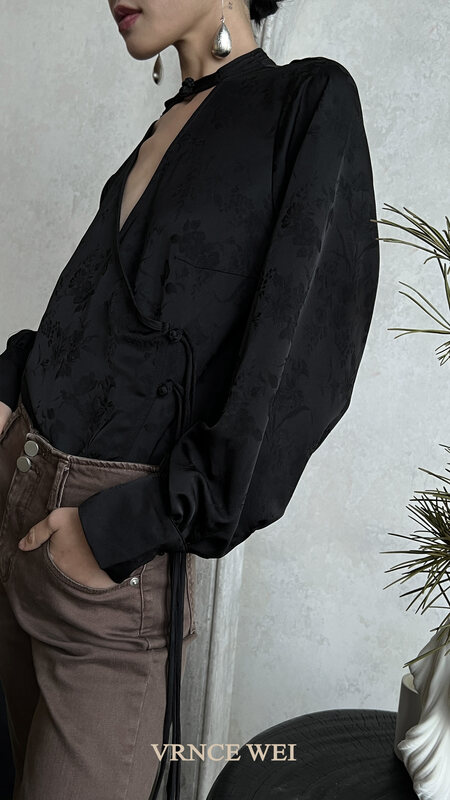 New in autumn! [VRNCE] big-name simple long-sleeved shirt 5330AC# XYJ