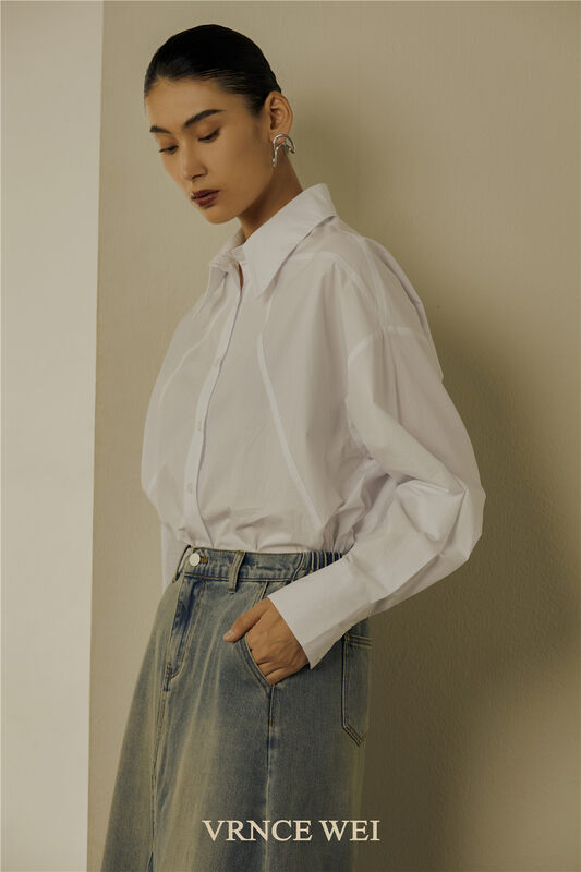 New in early autumn! [VRNCE] Striped fashion all-match shirt 5361AC# XYJ