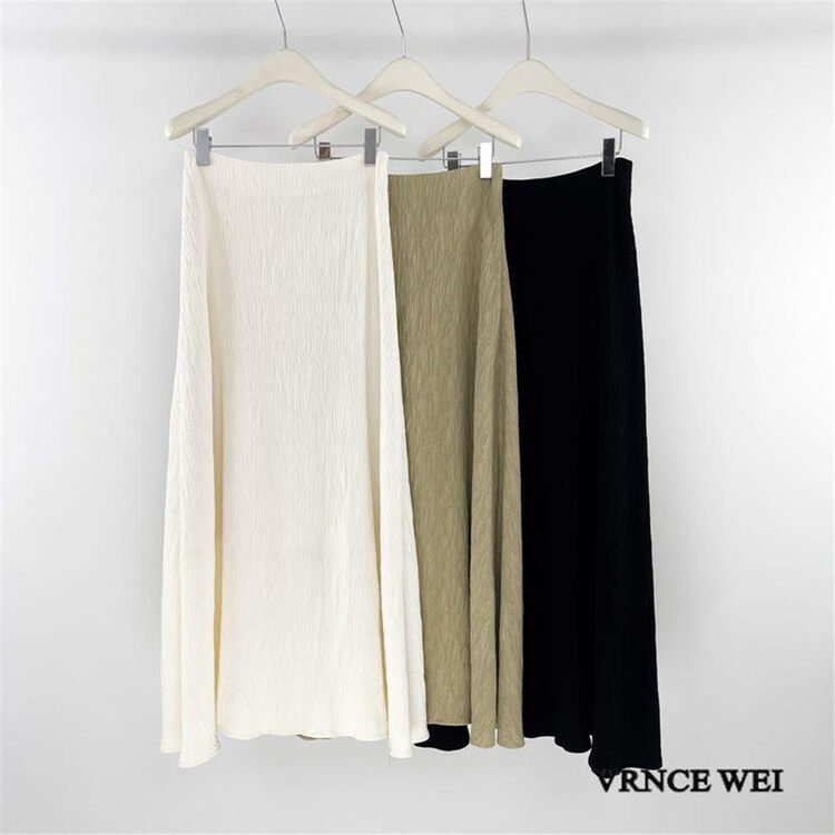 New in autumn! [VRNCE] big-name simple high-waisted slim-fitting skirt 5333D# XYJ
