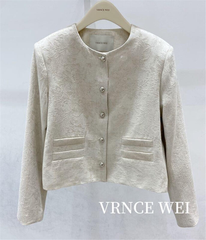 New in autumn! [VRNCE] Big-name minimalist small fragrance fashion short coat 5356AC# XYJ
