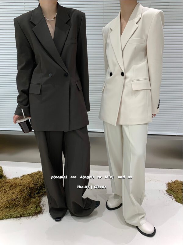 New in early autumn! [DT CLASSIC] Korean double-breasted fashion suit 4850# XYJ