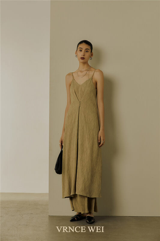 New in autumn! [VRNCE] Big-name simple waist-length suspender dress 5333C# XYJ