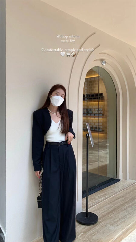 New in early autumn! [IN BY IN] Short Versatile Cardigan Suit 1051# ZJY