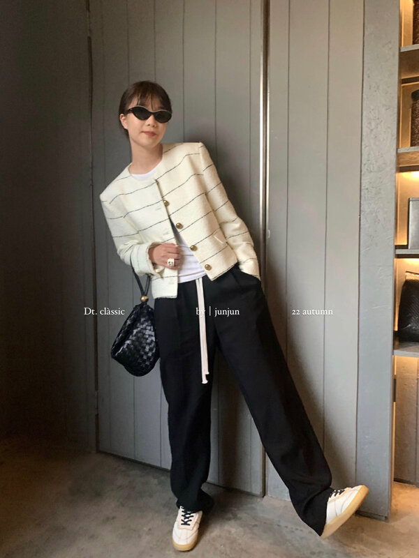 【DT CLASSIC】Basic Versatile Drawstring Loose Mopping Straight Casual Pants D4924# JHY