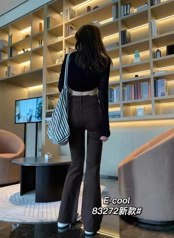 New in autumn! [Clothes and jeans] Fashionable slim flared jeans 83272# HJY