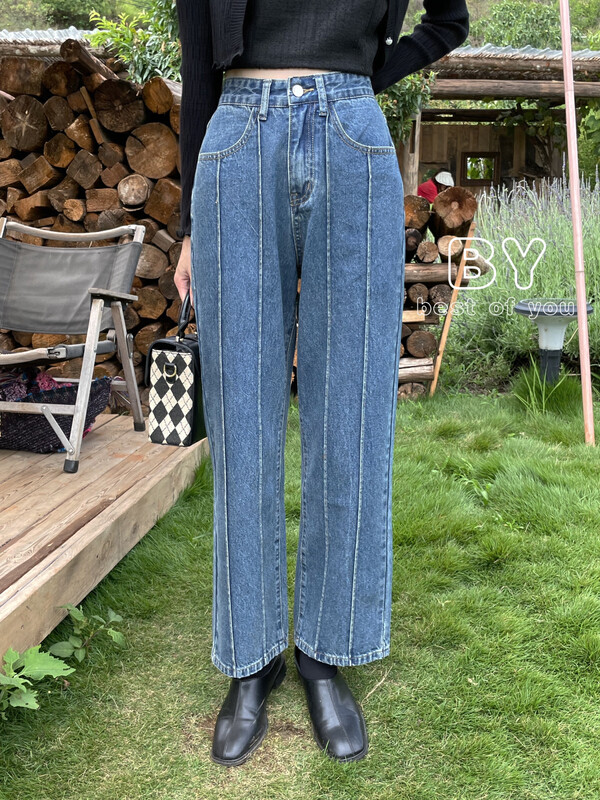 New in early autumn!【BEST OF YOU】High waist slimming wash jeans 6896# HBX