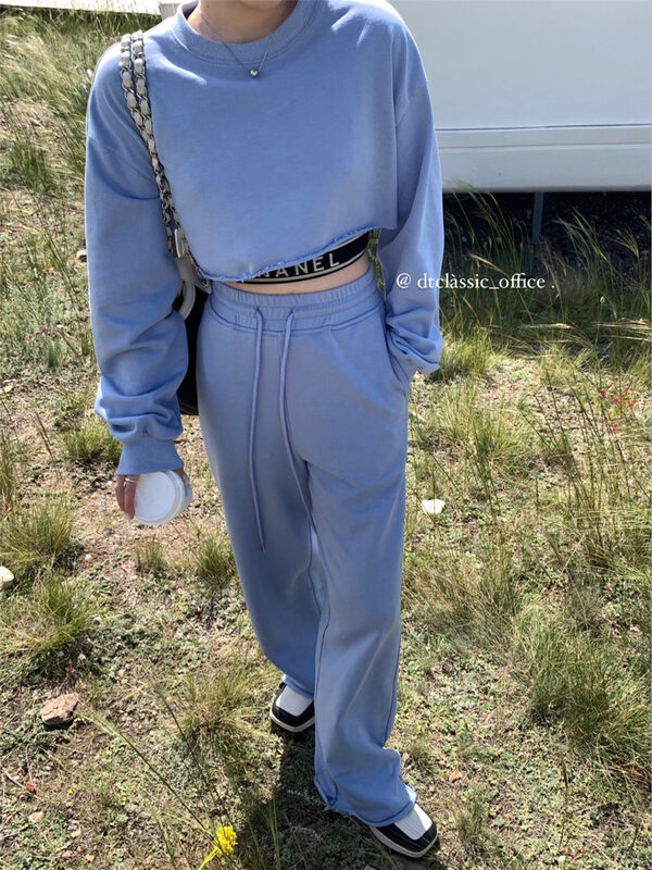New in early autumn!【DT CLASSIC】Comfortable sweatpants all-match lace-up casual pants (single pants) 4980# XYJ
