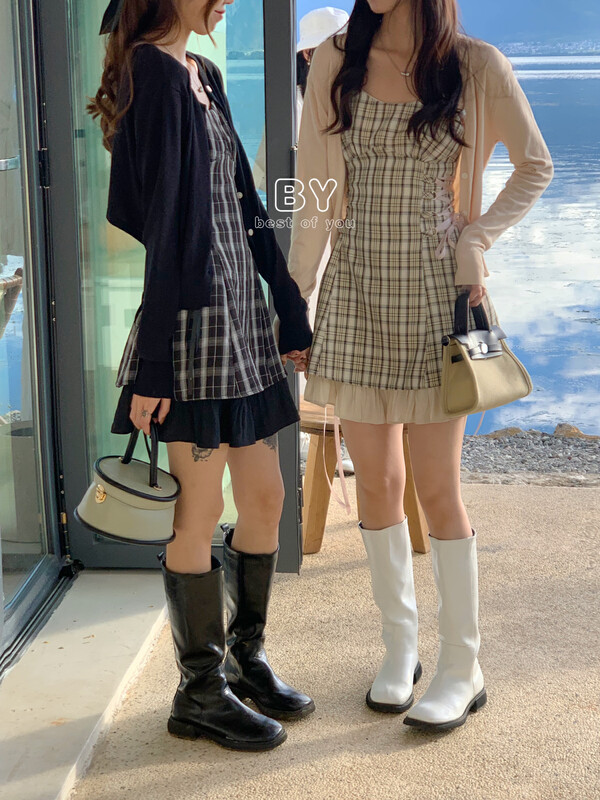 New in early autumn!【BEST OF YOU】Pure desire style suspender skirt and strap dress 9907# HBX
