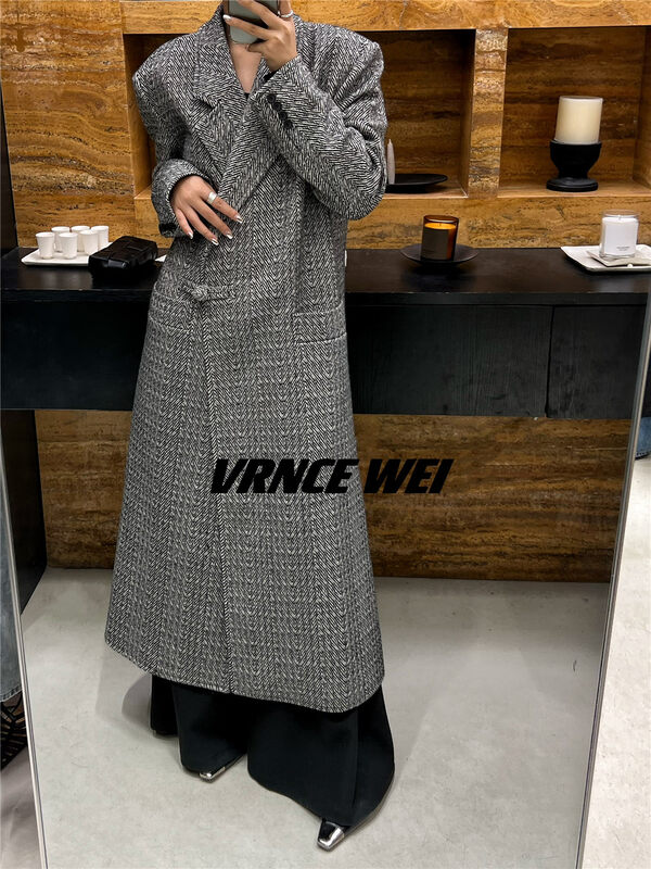 New in autumn! [VRNCE] Big-name simple temperament loose all-match coat 5388C# XYJ