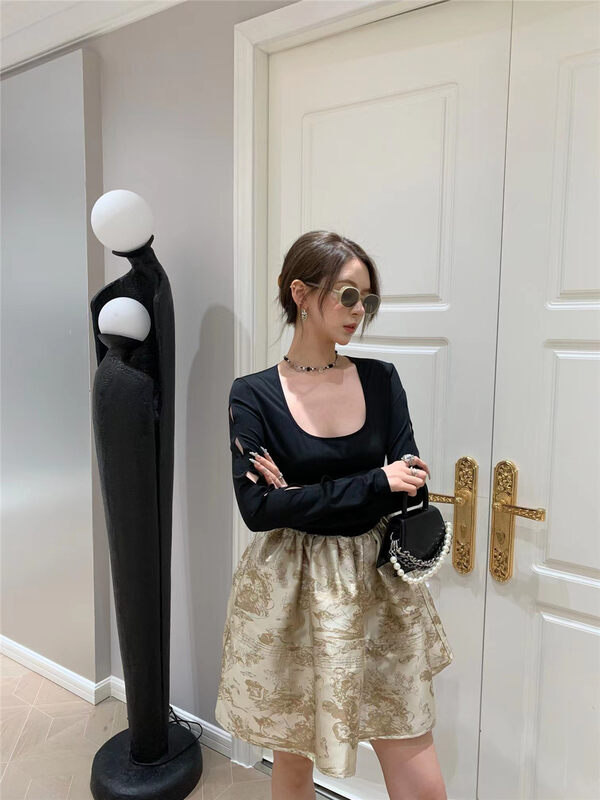 New in autumn! [BALA] Slim fit stitching and slim little women's dress 6602# PCZ