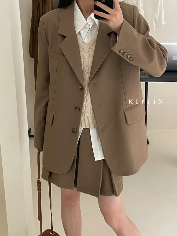 【KITTIN】Korean Version Premium Texture Three Button Suit 231# FHX