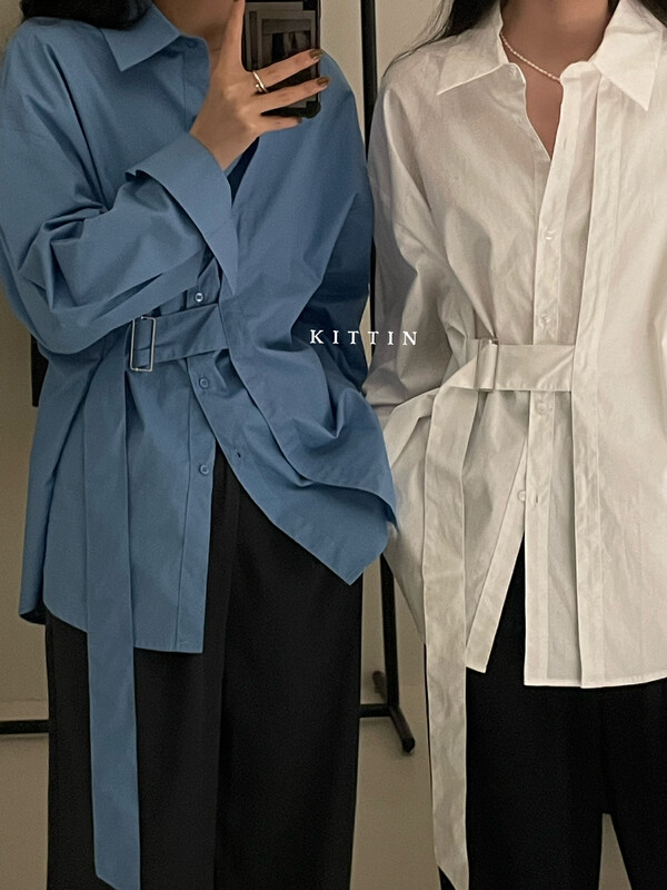 【KITTIN】Korean style design Japanese button shirt 8613FW